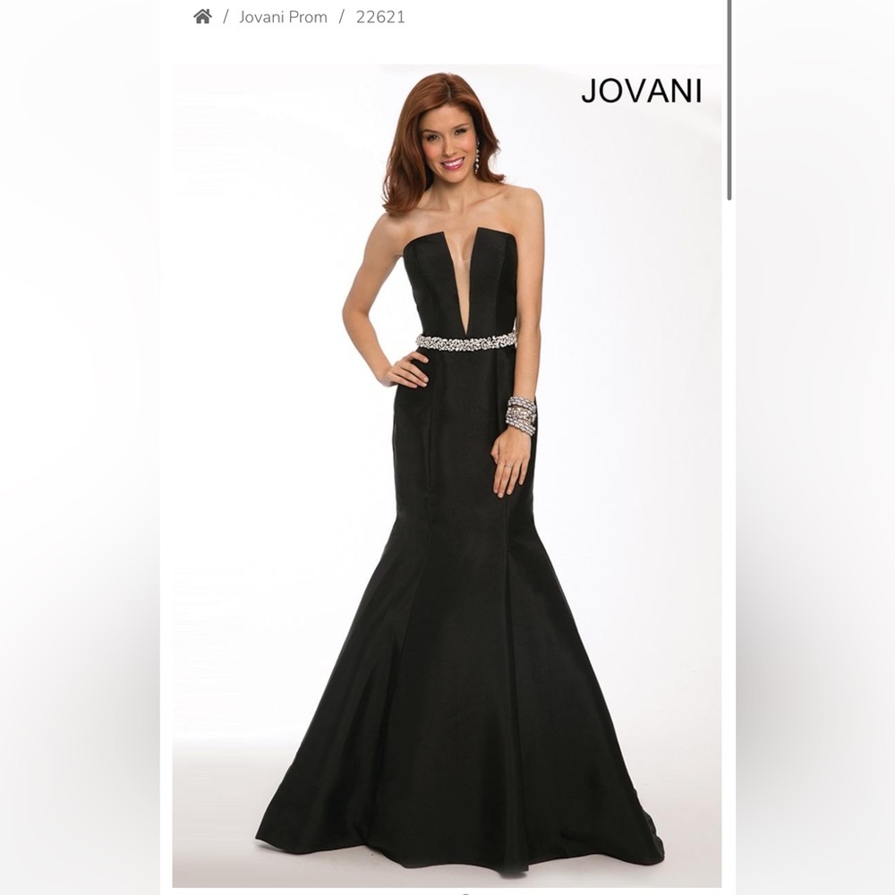 jovani 99009 black prom pageant dress